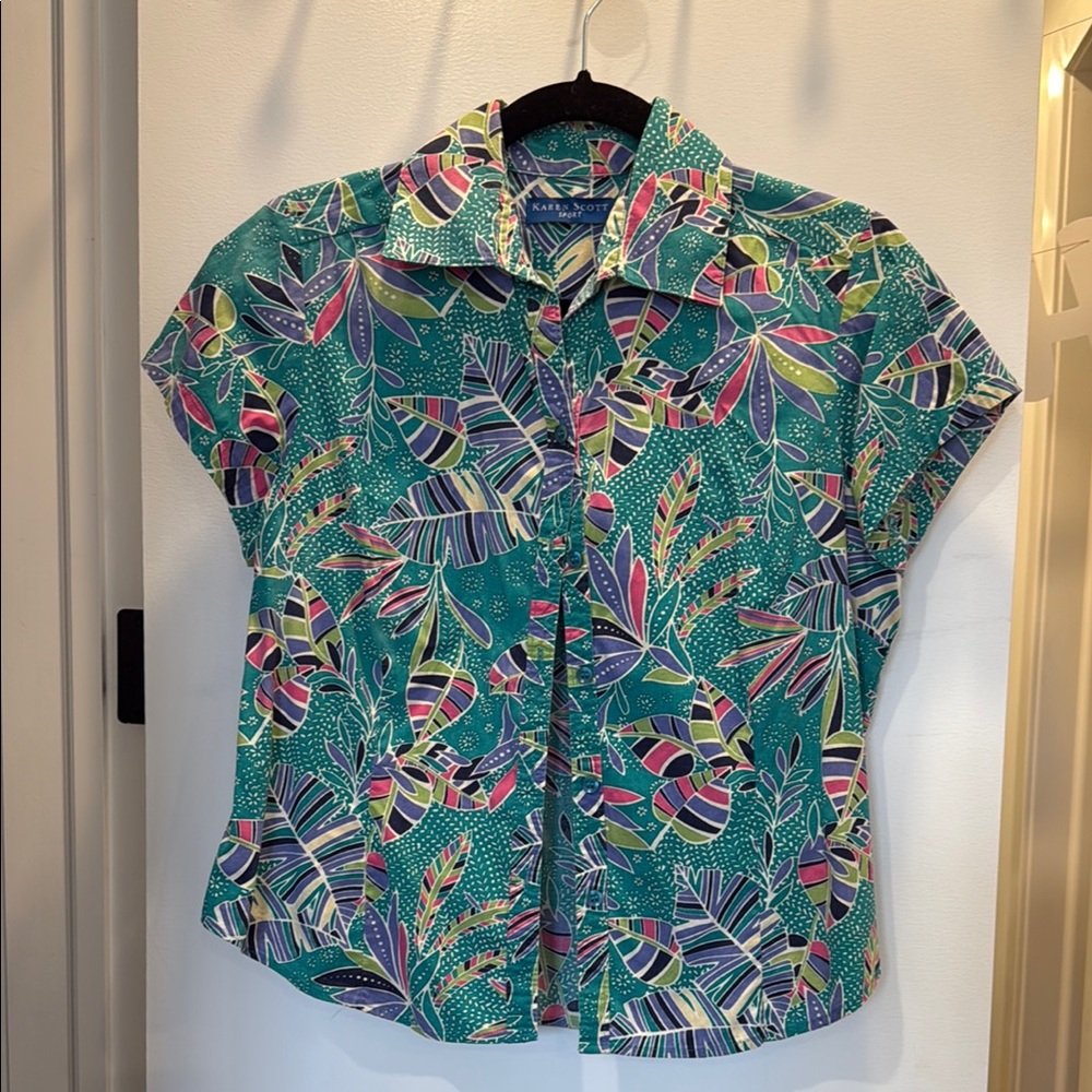 Colorful Patterned Women's Top